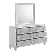 New Classic Furniture Stardust White Dresser and Mirror