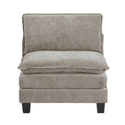 Home Elegance Dublin Pewter 4pc Modular Sectional