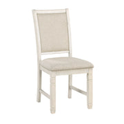 Home Elegance Asher Brown White Beige 5pc Dining Room Set