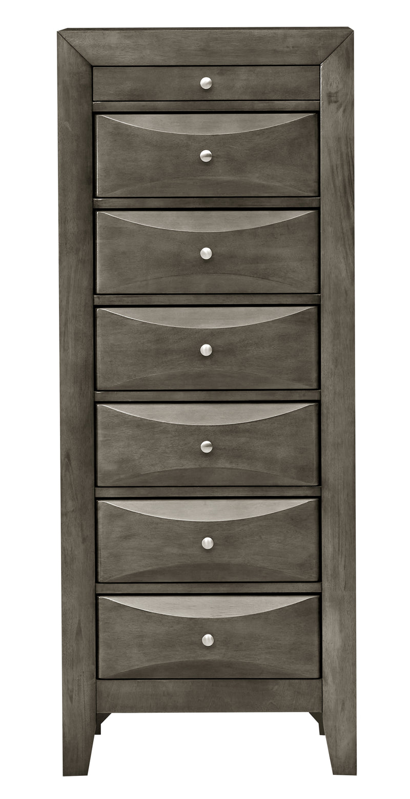 Glory Furniture Marilla Gray 7 Drawers Lingerie Chest