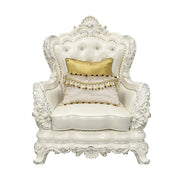 Acme Furniture Adara Pearl Antique White 3pc Living Room Set