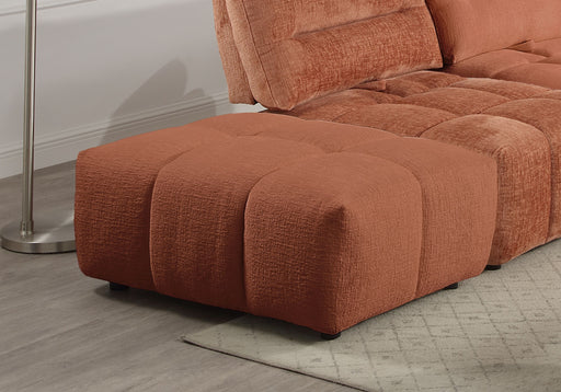 Acme Furniture Loanna Coral Red Ottoman