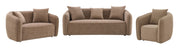 Acme Furniture Keith Brown Loveseat with 2 Pillows