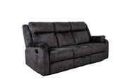 Global Furniture U7303 Domino Coffee Reclining Sofa with Drop Down Table and Drawer