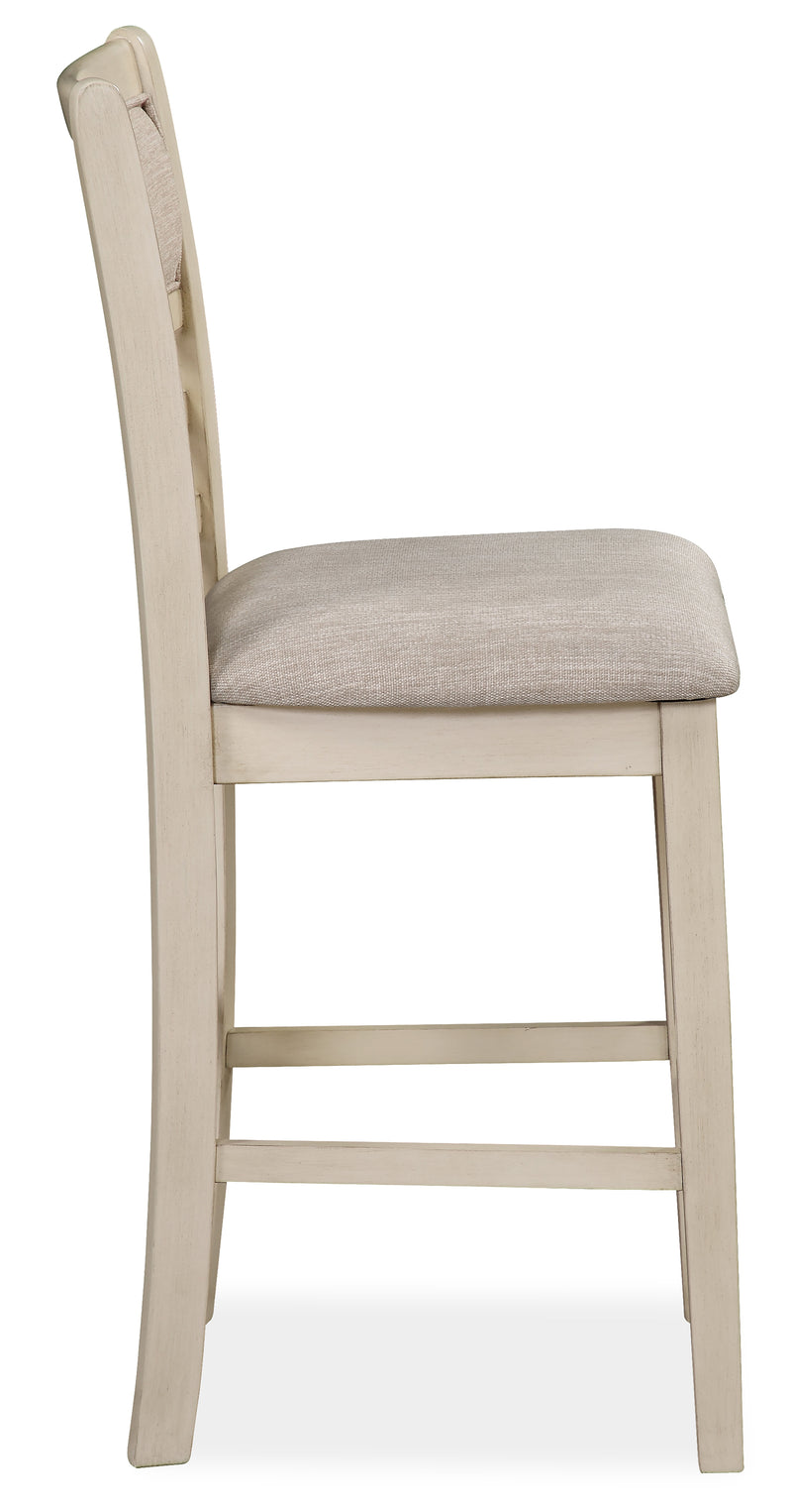 New Classic Furniture Mitchell Bisque Brown 5pc Counter Height Set