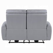 Acme Furniture Jeromie Gray Power Motion Loveseat with USB Port