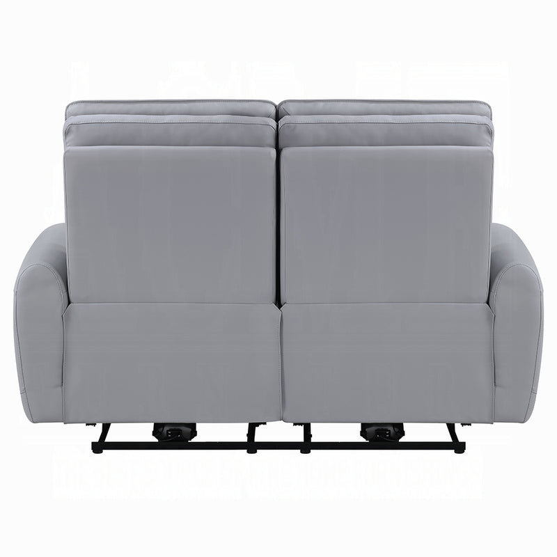 Acme Furniture Jeromie Gray Power Motion Loveseat with USB Port