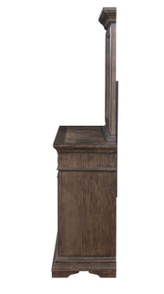 New Classic Furniture Mar Vista Walnut Dresser and Mirror