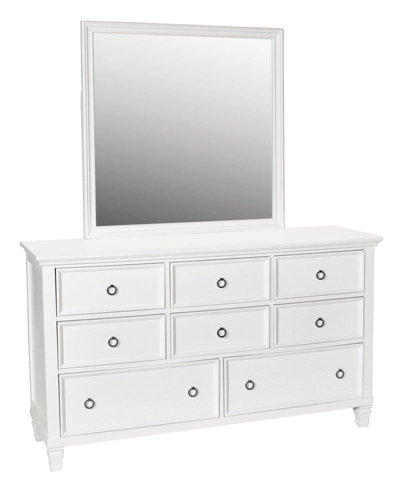 New Classic Furniture Tamarack Black Glass Mirror