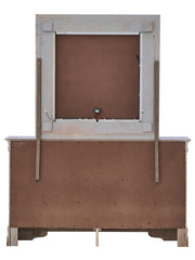 Glory Furniture Verona Metalic Black Dresser and Mirror