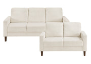 Home Elegance Crandall Beige 2pc Living Room Set