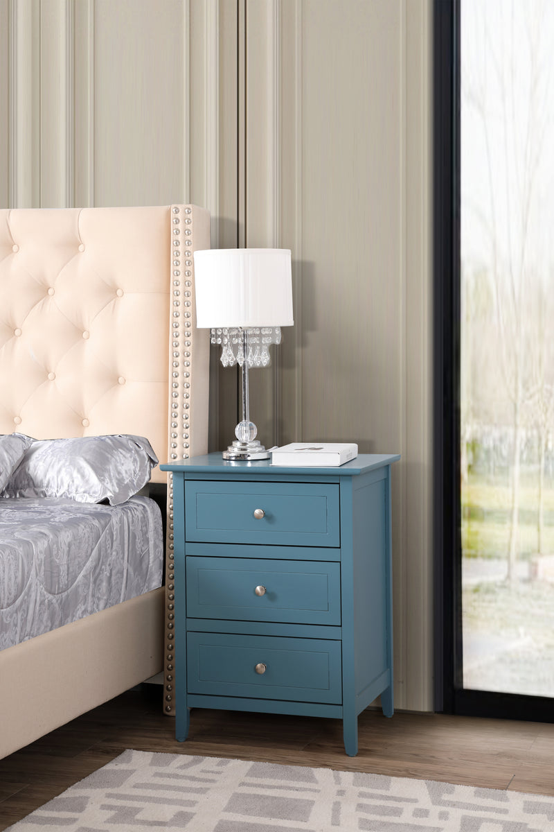 Glory Furniture Daniel Gray 3 Drawers Nightstand