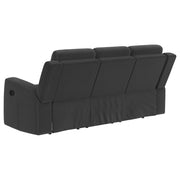 Coaster Furniture Brentwood Dark Charcoal Grey Motion Reclining Sofa