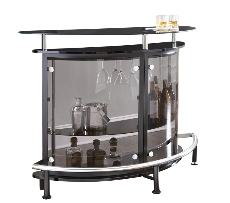 Steve Silver Ariana Black Bar Table Server