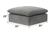 Acme Furniture Naveen Gray Modular Ottoman