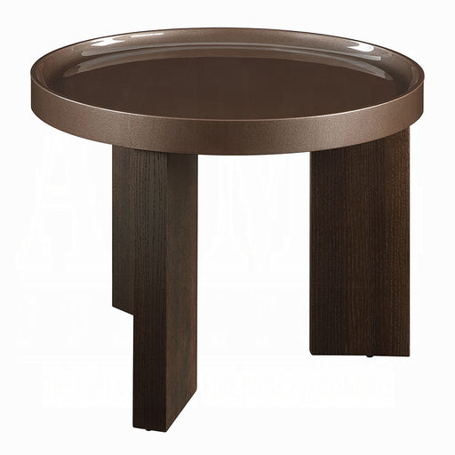 Acme Furniture Lakita Dark Blond Smoked Oak End Table