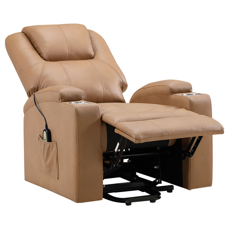 Coaster Furniture Armstrong Black Power Lift Massage Recliner