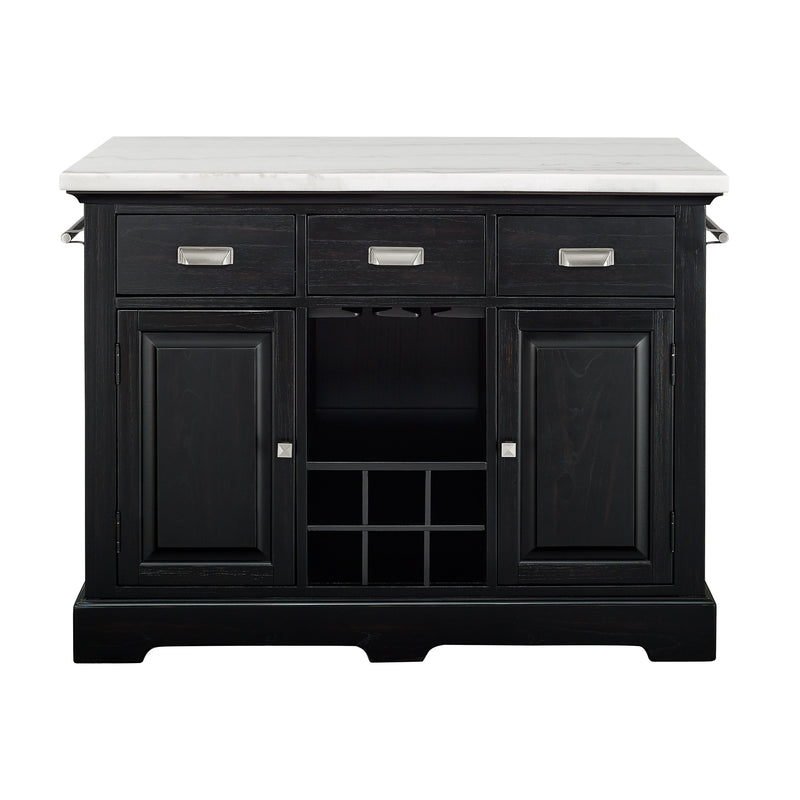 Steve Silver Aspen Ebony Kitchen Island