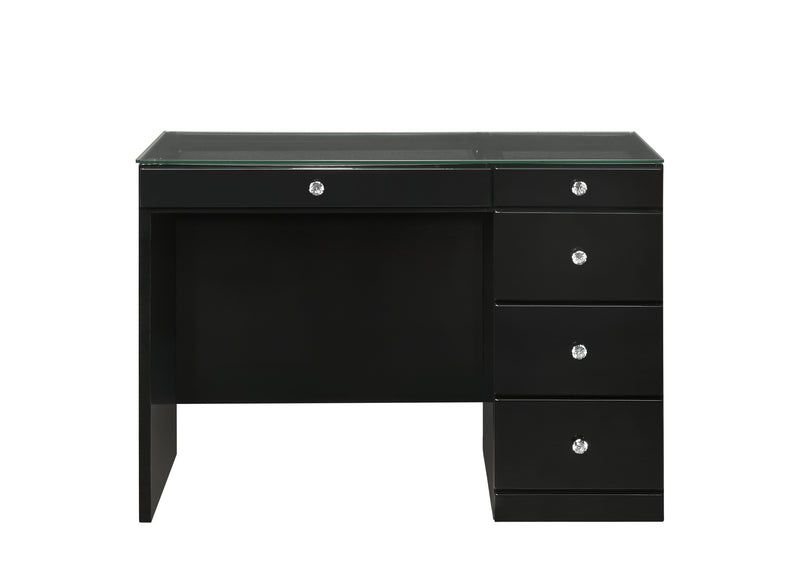 Crown Mark Morgan Black Vanity Desk