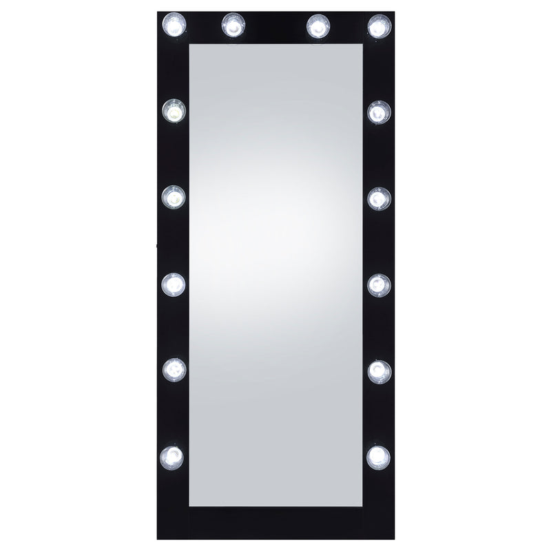 Coaster Furniture Zayan Black LED Floor Mirror