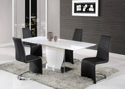 Global Furniture D2279 Silver White Dining Table