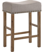 Acme Furniture Martha II Tan Weathered Gray 7pc Counter Height Set