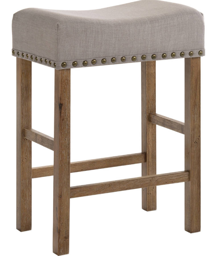 Acme Furniture Martha II Tan Weathered Gray 7pc Counter Height Set