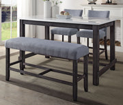 Acme Furniture Yelena Weathered Espresso 4pc Counter Height Set