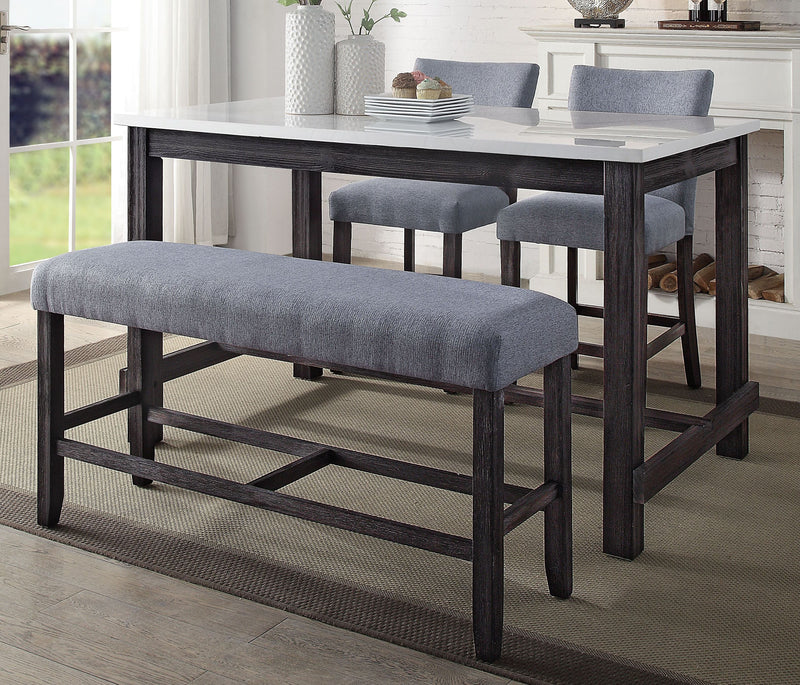 Acme Furniture Yelena Weathered Espresso 4pc Counter Height Set