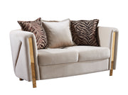 Galaxy Home Chanelle Beige Loveseat