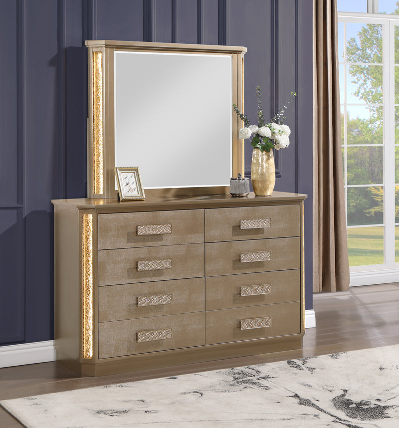 Galaxy Home Medusa Gold Dresser