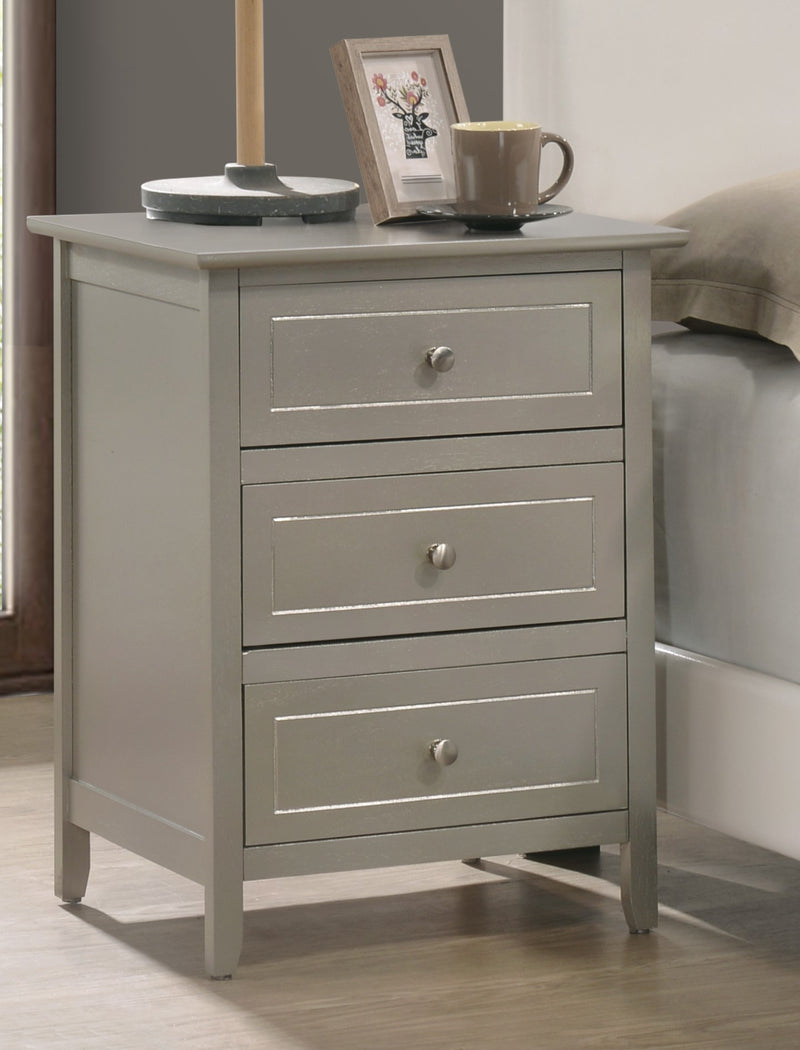 Glory Furniture Daniel Black 3 Drawers Nightstand