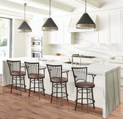 Steve Silver Bayview Dark Brown Swivel Counter Stool