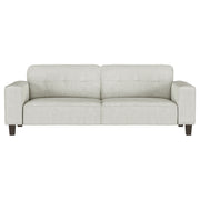 Coaster Furniture Deerhurst Greige Beige Grey Tufted Sofa