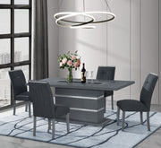 Global Furniture Monaco Light Grey White Dining Table
