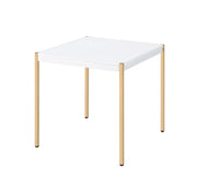 Acme Furniture Otrac White Gold 3pc Coffee Table Set