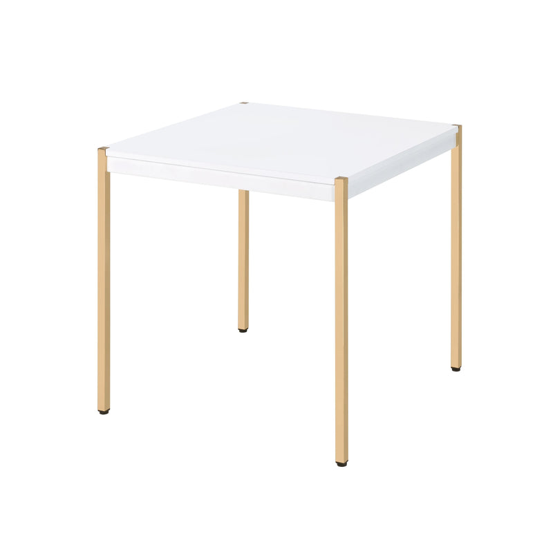 Acme Furniture Otrac White Gold 3pc Coffee Table Set