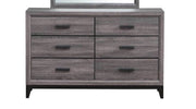 Global Furniture Kate Foil Grey Dresser and Mirror