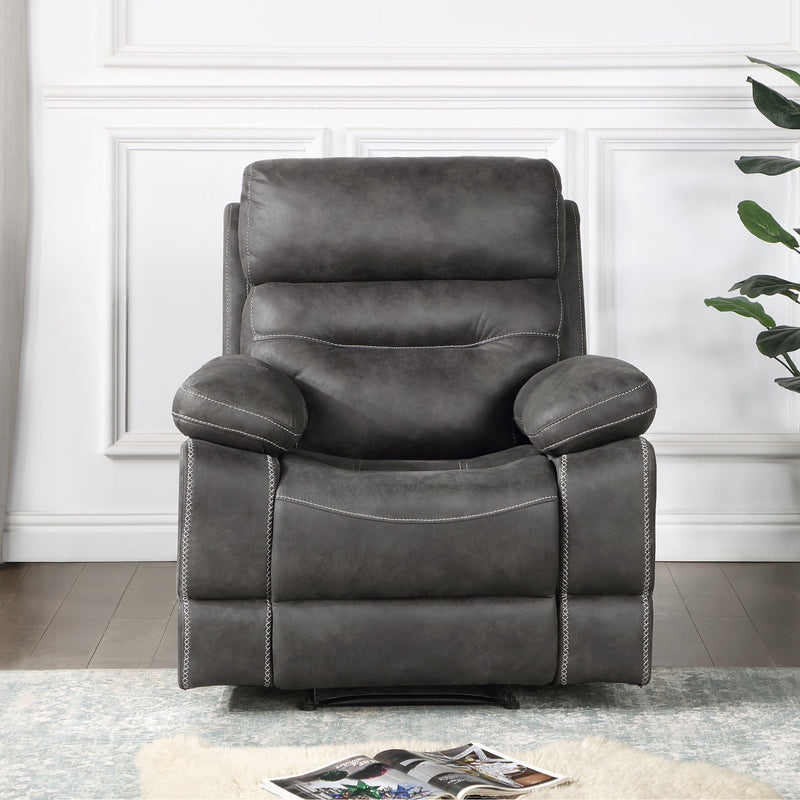 Steve Silver Rudger Moonlight Gray Manual Recliner