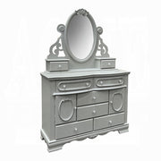 Acme Furniture Flora Gray Dresser and Mirror