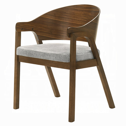 2 Acme Furniture Hoyte Walnut Arm Chairs