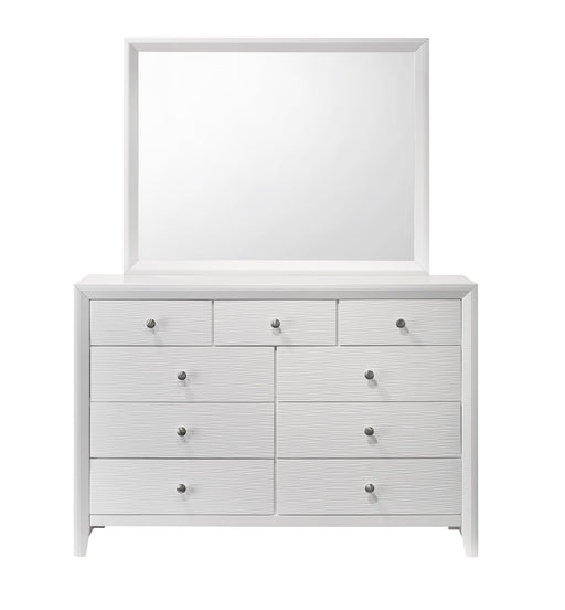 Crown Mark Evan White Dresser Top