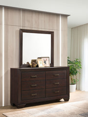 Coaster Furniture Fenbrook Kauffman Dark Cocoa Dresser and Mirror