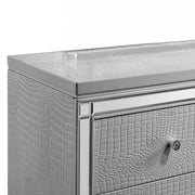 New Classic Furniture Valentino Silver Wood Dresser