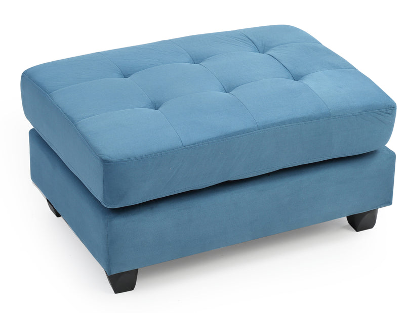 Glory Furniture Malone Aqua Ottoman