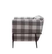 Acme Furniture Niamey II Black Metal Frame Accent Chair
