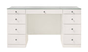 Crown Mark Avery White Vanity Desk