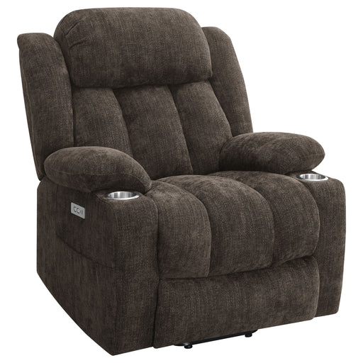 Coaster Furniture Houston Dark Brown Power Lift Recliner Chair