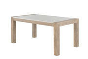 Global Furniture D1321 Light Grey White Dining Table