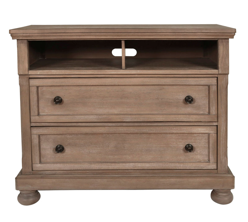 New Classic Furniture Allegra Gray Pewter Media Console